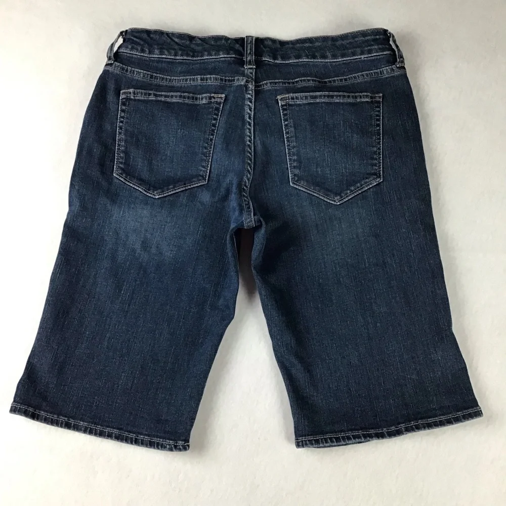 Banana Republic Factory Dark Blue Denim Bermuda Shorts